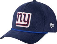 New Era Men's New Era Royal New York Giants Cord Corduroy 9FORTY A-Frame Adjustable Hat