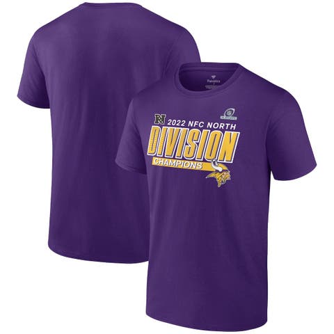 Men's Fanatics Branded Purple Minnesota Vikings 2022 NFC North Division Champions Big & Tall Divide & Conquer T-Shirt