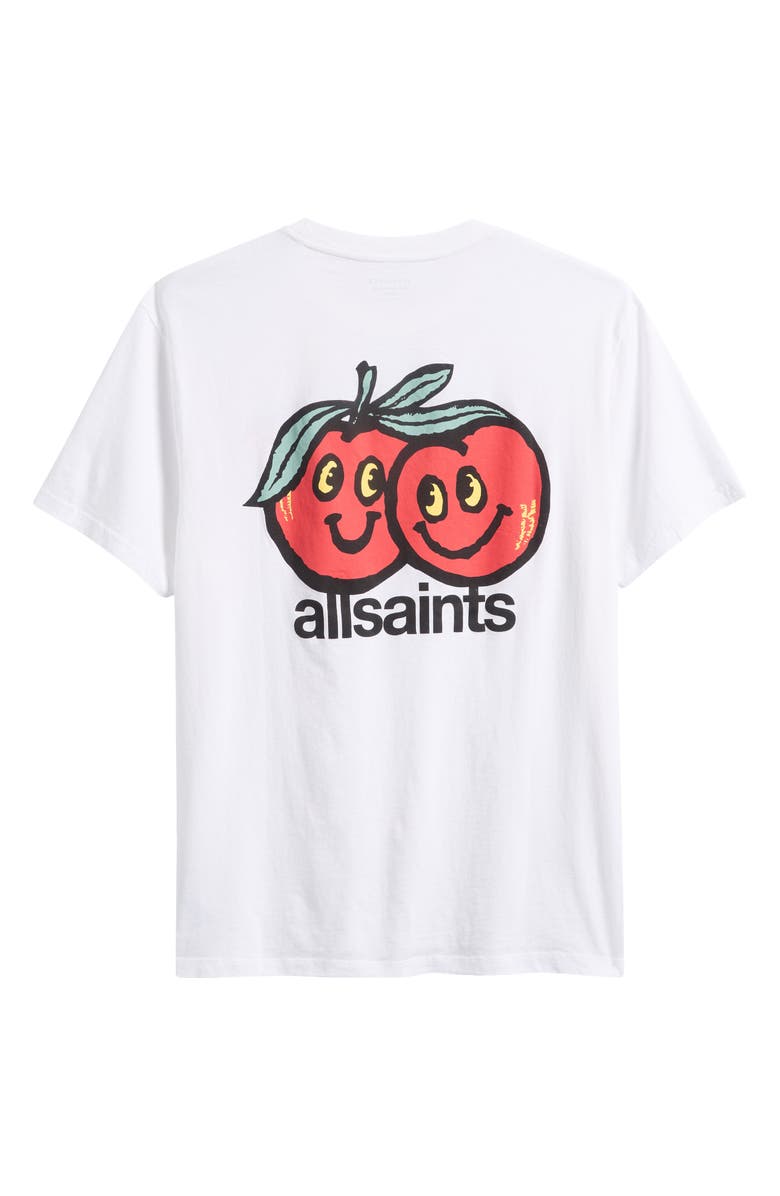 AllSaints Mutual Graphic T-Shirt, Alternate, color, Ashen White