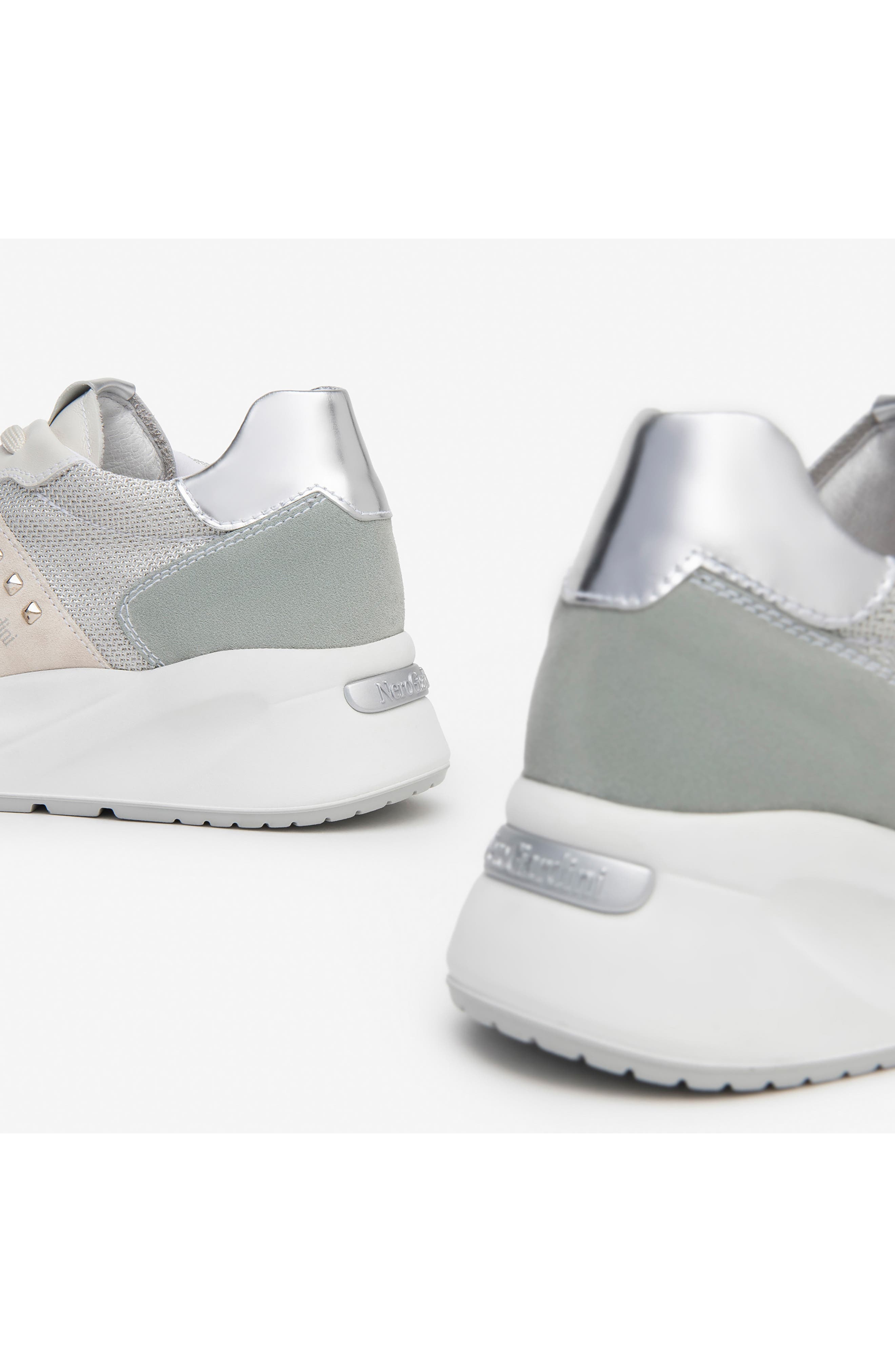 Colorblock Sneaker, Alternate, color, WHITE