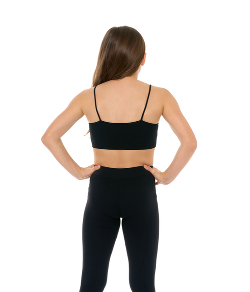 Malibu Sugar Solid Bra Cami In Black