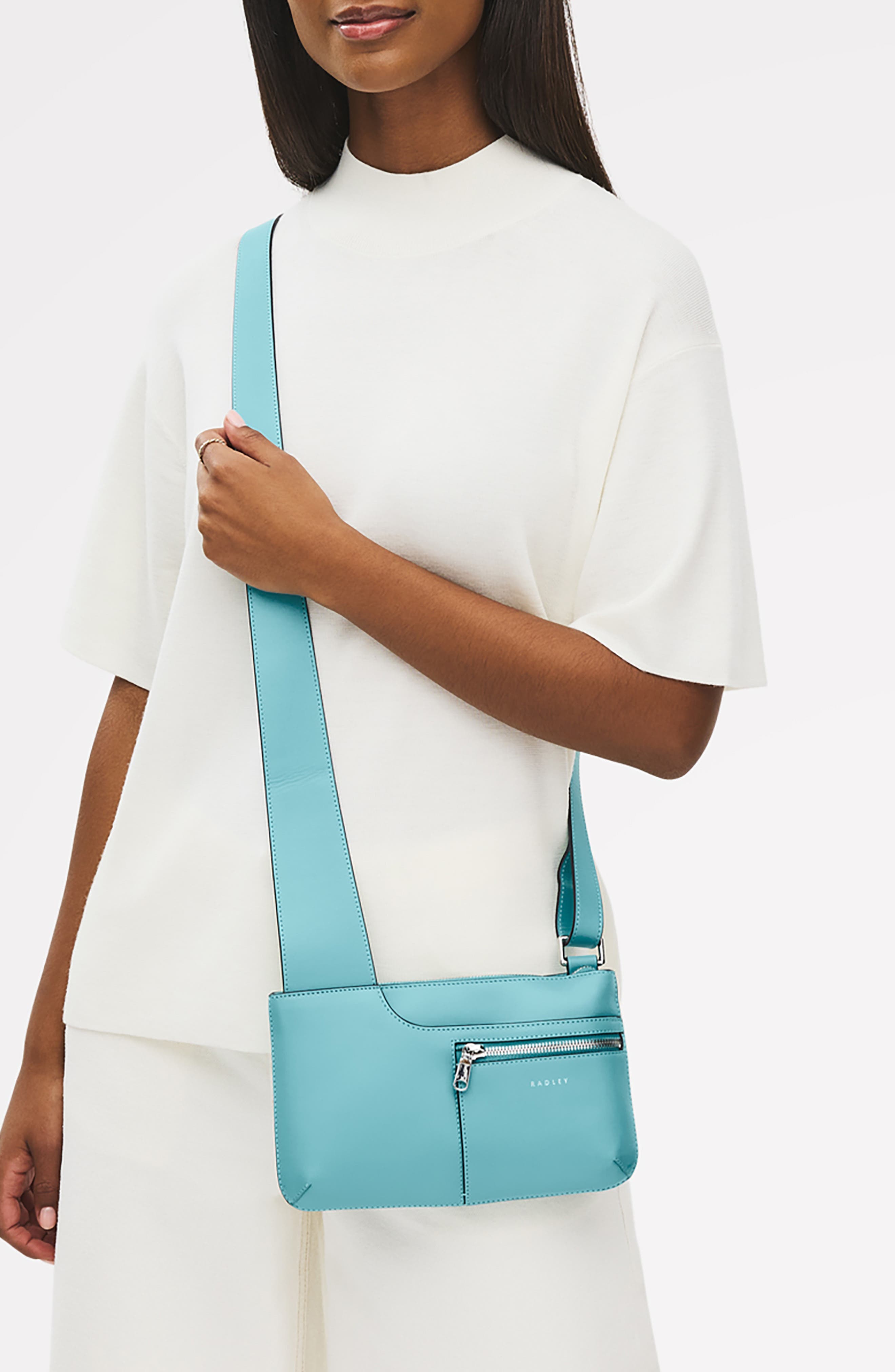 Radley Pockets Mini Zip Top Crossbody Bag, Alternate, color, Maldives
