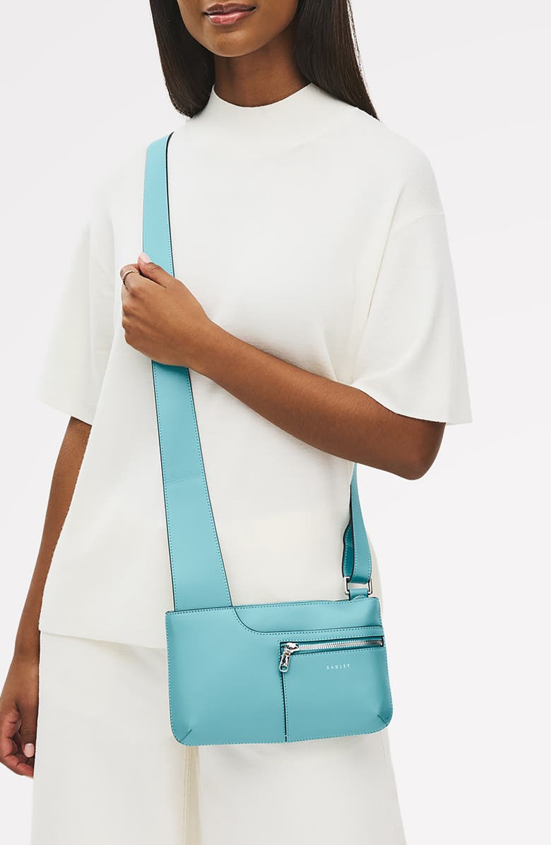 Radley Pockets Mini Zip Top Crossbody Bag, Alternate, color, Maldives