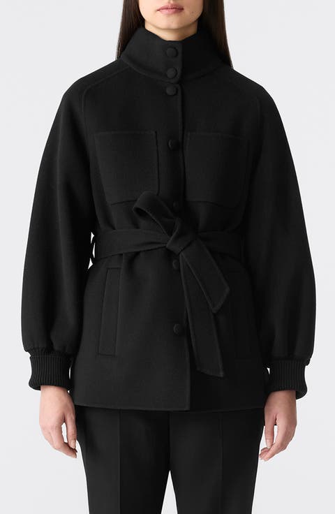 Shania Double Face Belted Wool Jacket
