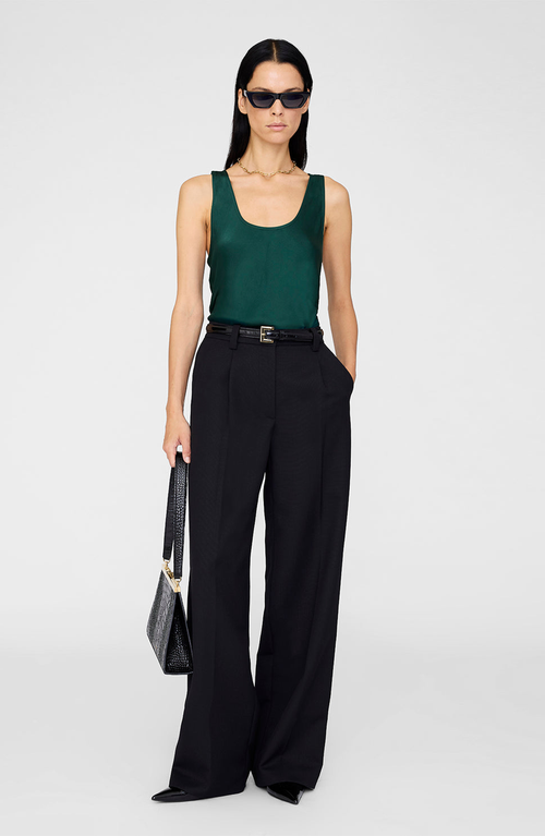 Anine Bing Lea Top In Green