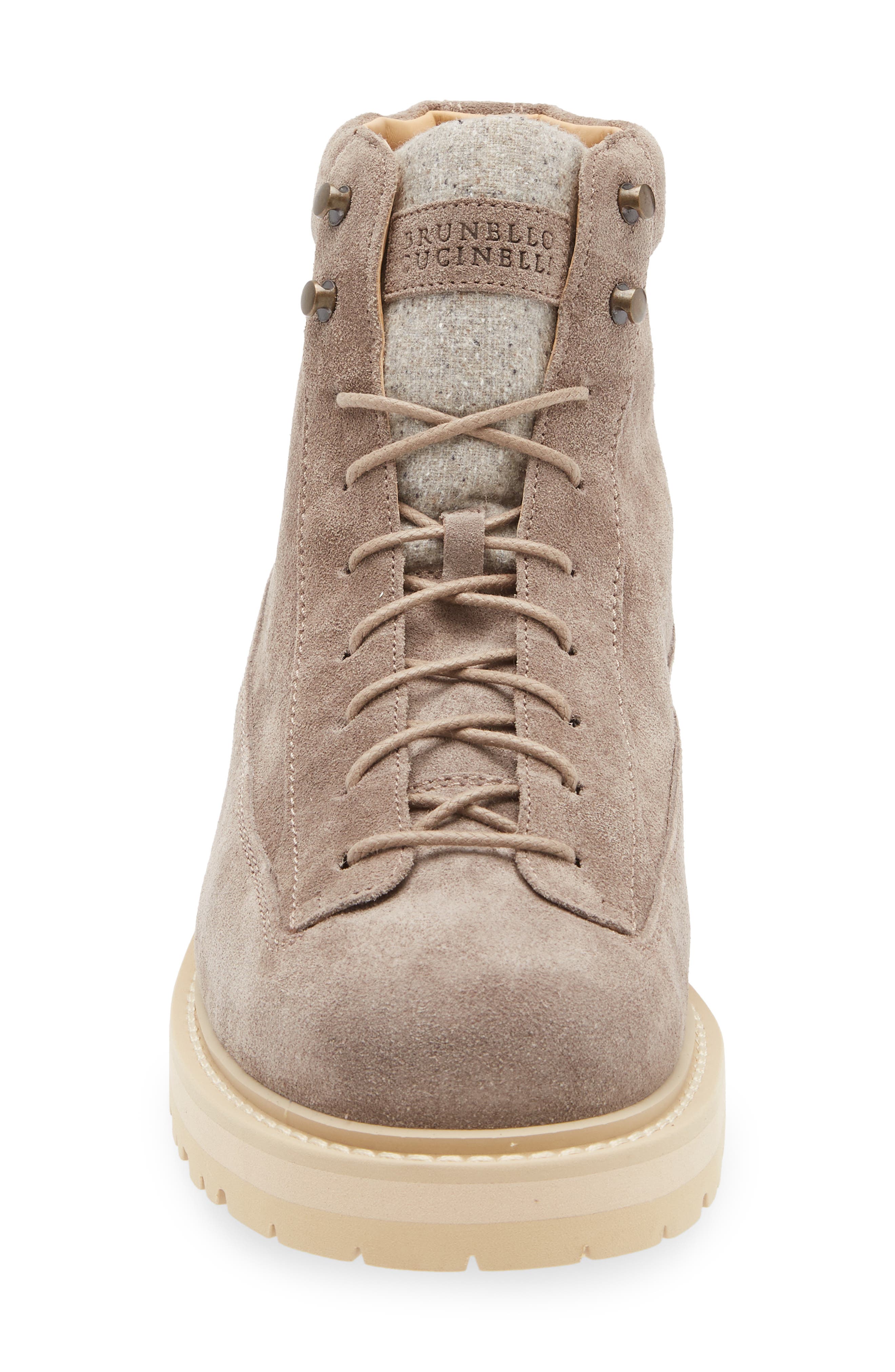 Brunello Cucinelli Lace-Up Boot, Alternate, color, Cdj30 Dove
