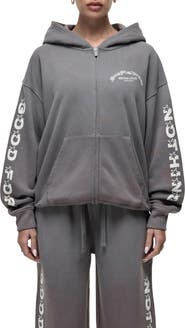 Good For Nothing Liberty Grey Zip Hoodie
