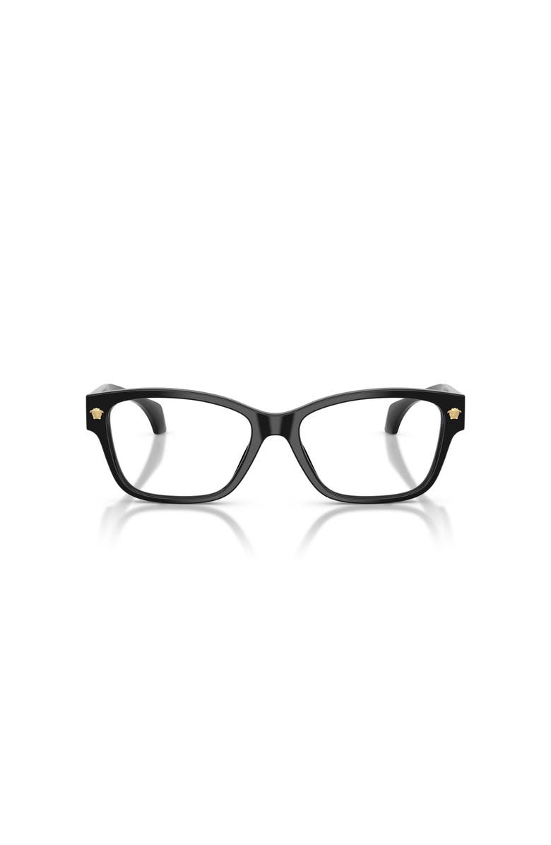Versace 54mm Cat Eye optical glasses, Alternate, color, Black
