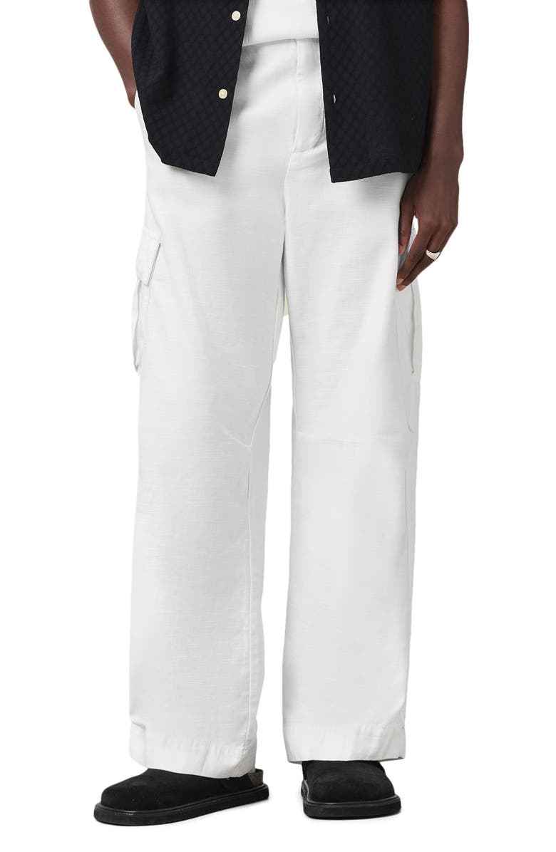 AllSaints Grove Oversize Organic Cotton Cargo Trousers, Main, color, 
