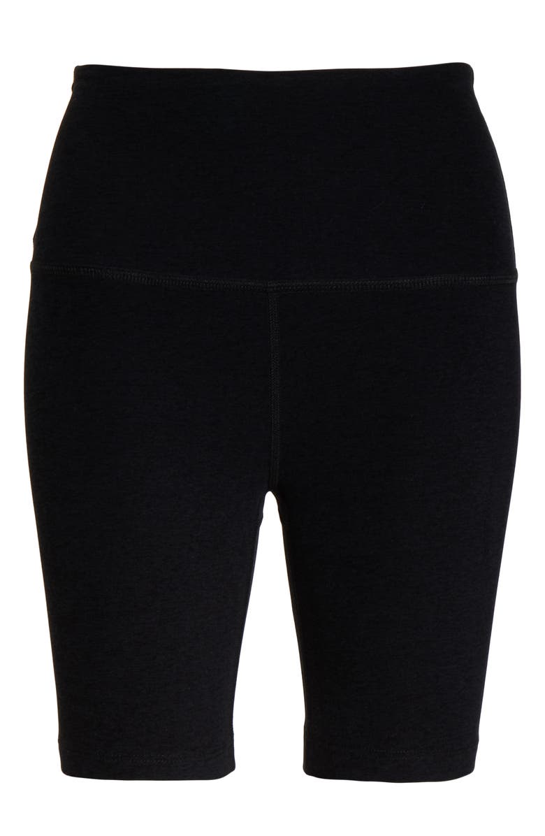 Beyond Yoga High Waist Biker Shorts, Alternate, color, Darkest Night