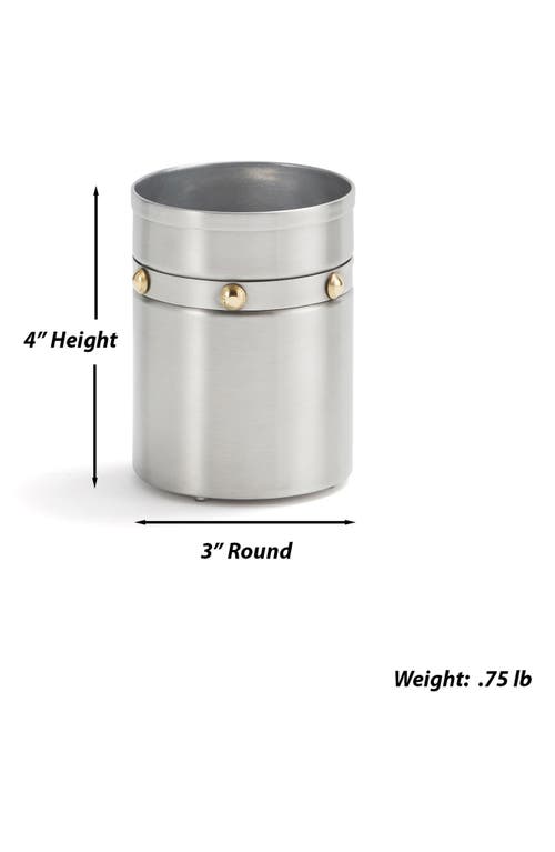 Roselli Trading Company Rivets Tumbler In Silver