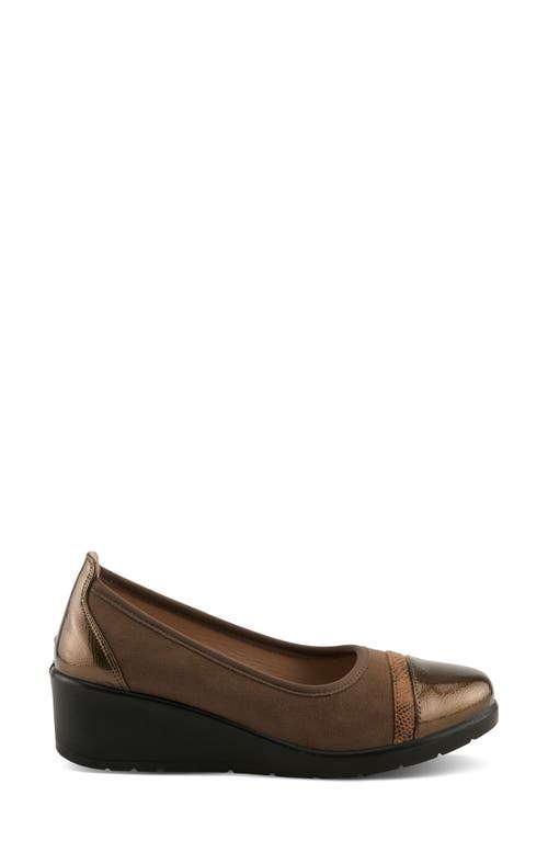 Flexus By Spring Step Macadi Cap Toe Platform Wedge Pump
