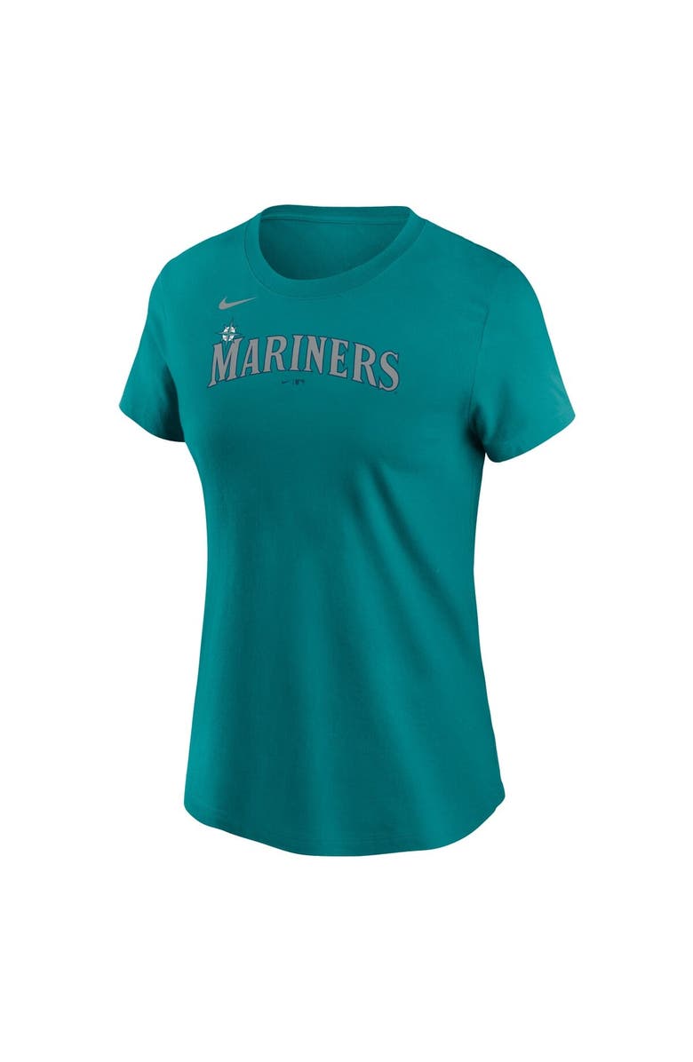 Nike Women's Nike  Aqua Seattle Mariners Wordmark T-Shirt, Alternate, color, 
