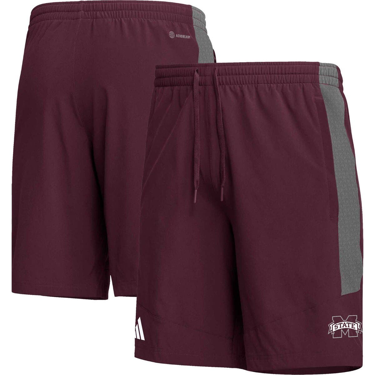 Men's adidas Maroon Mississippi State Bulldogs AEROREADY Shorts (Men ...