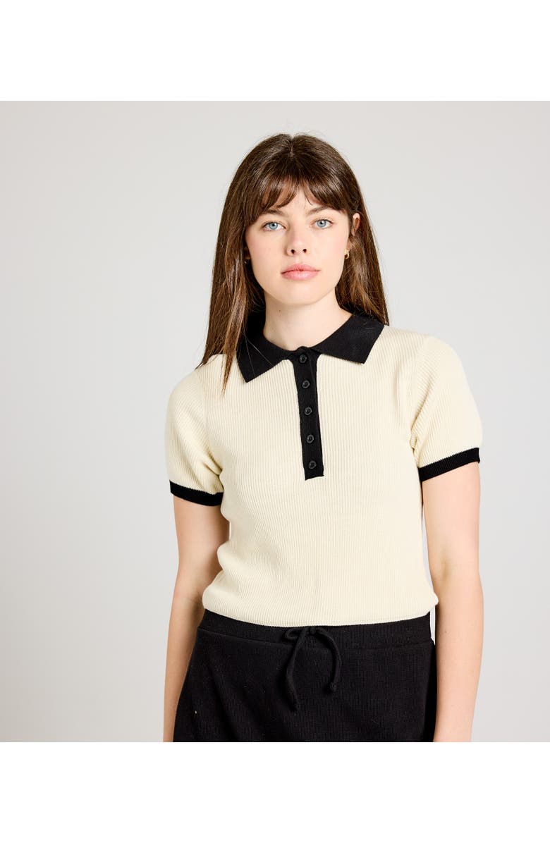 Known Supply Zuri Sweater, Alternate, color, Pearl / Black