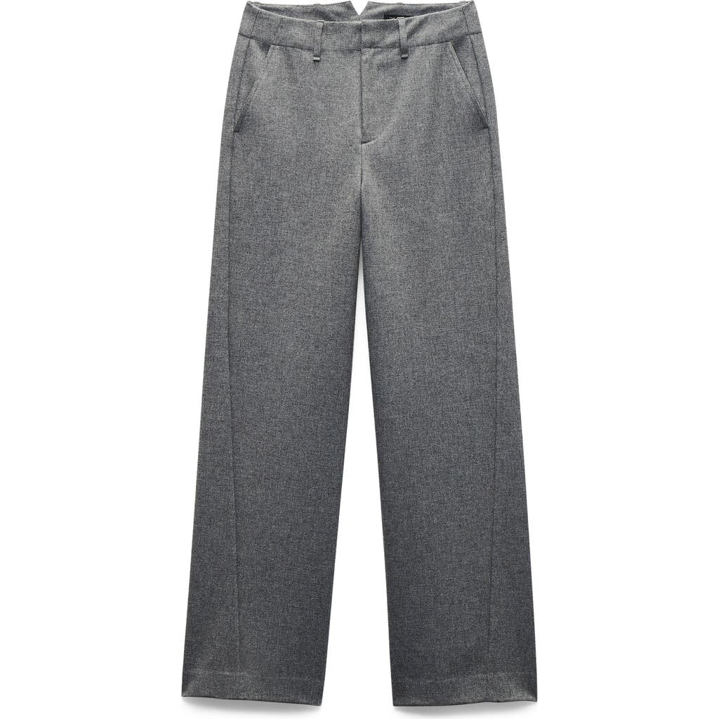Rag & Bone Shea Tailored Wool Pants In Gray