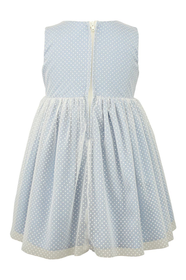 Swiss Dot Tulle Dress, Alternate, color, BLUE
