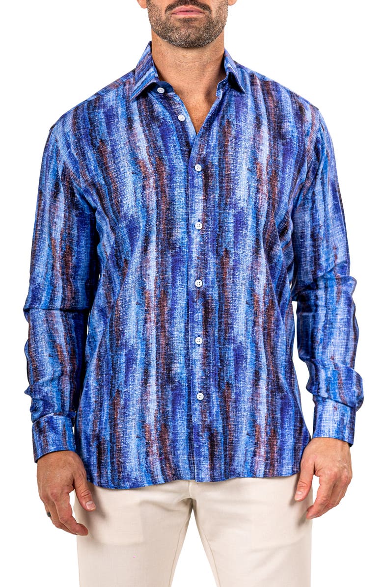 Maceoo Fibonacci Marthyr 0228 Contemporary Fit Button-Up Shirt, Main, color, 