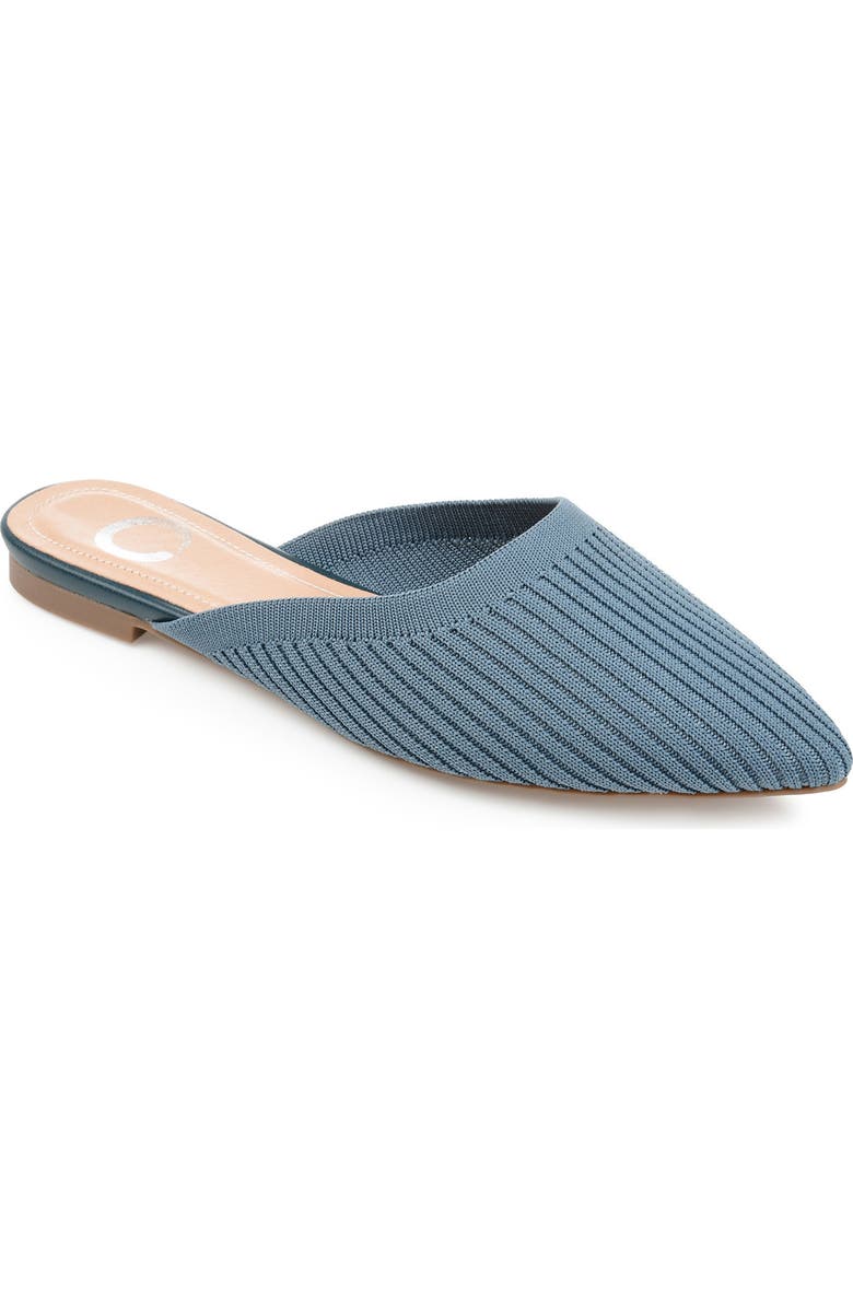 Journee Collection Aniee Knit Mule, Main, color, Blue
