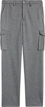 Bugatchi Brushed Knit Flat Front Cargo Pants