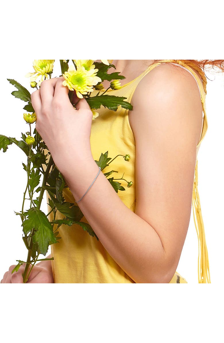 DELMAR Herringbone Chain Bracelet, Alternate, color, Silver