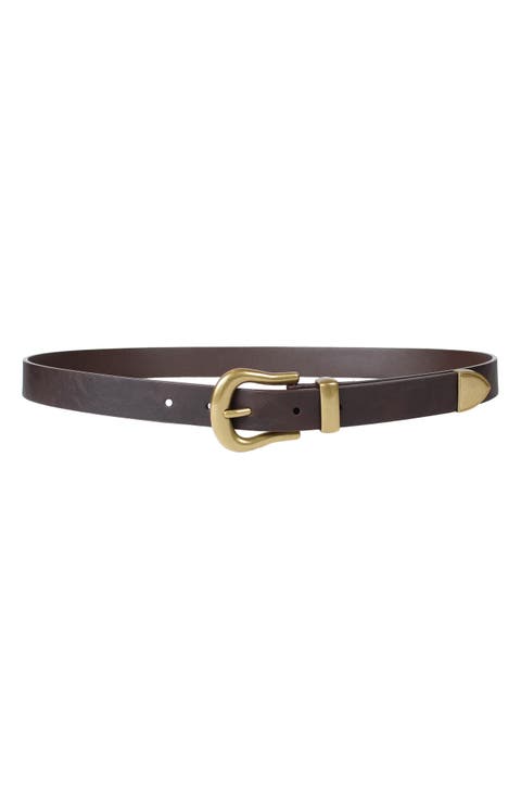 Sculpted Faux Leather Belt