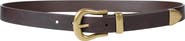 Linea Pelle Sculpted Faux Leather Belt