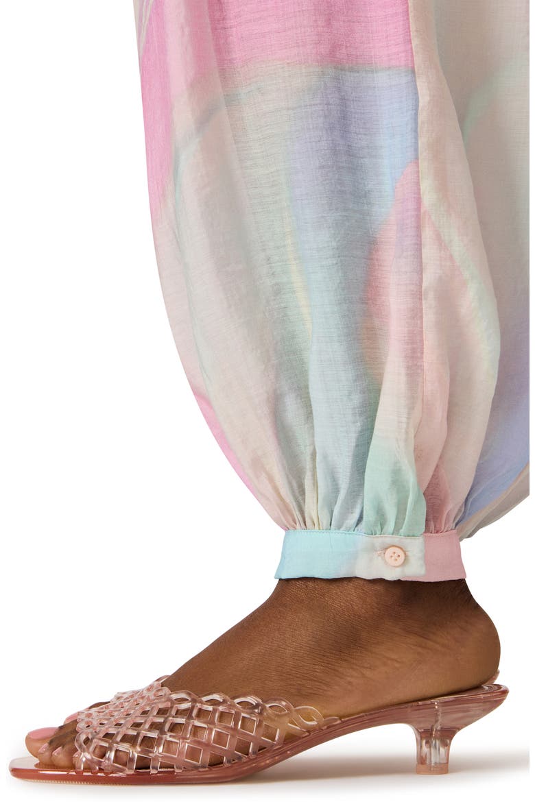 Auda Colorblock Parachute Pants, Alternate, color, PASTEL MULTI
