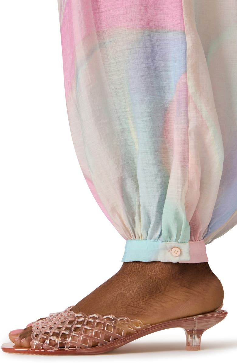 Steve Madden Auda Colorblock Parachute Pants, Alternate, color, Pastel Multi