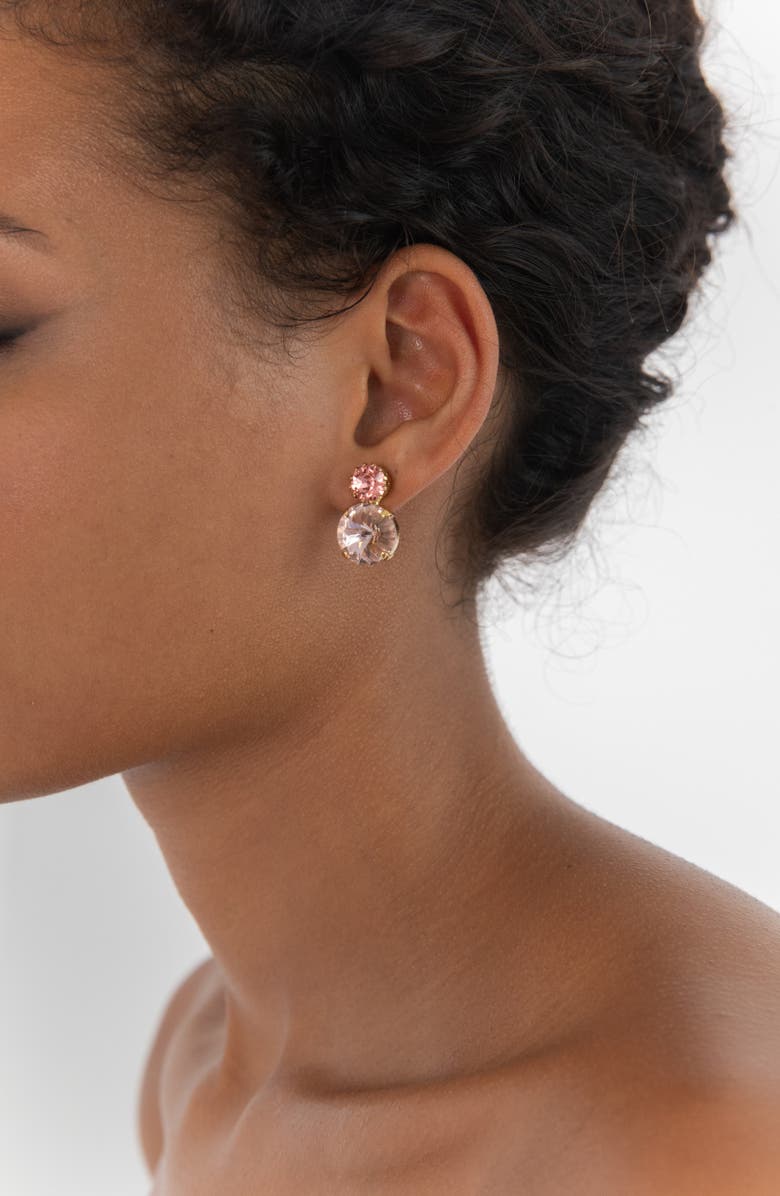 Jennifer Behr Myrla Drop Earrings, Alternate, color, Crystal Antique Gold