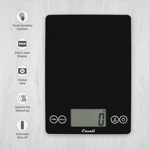 Escali Arti Glass Digital Scale In Black