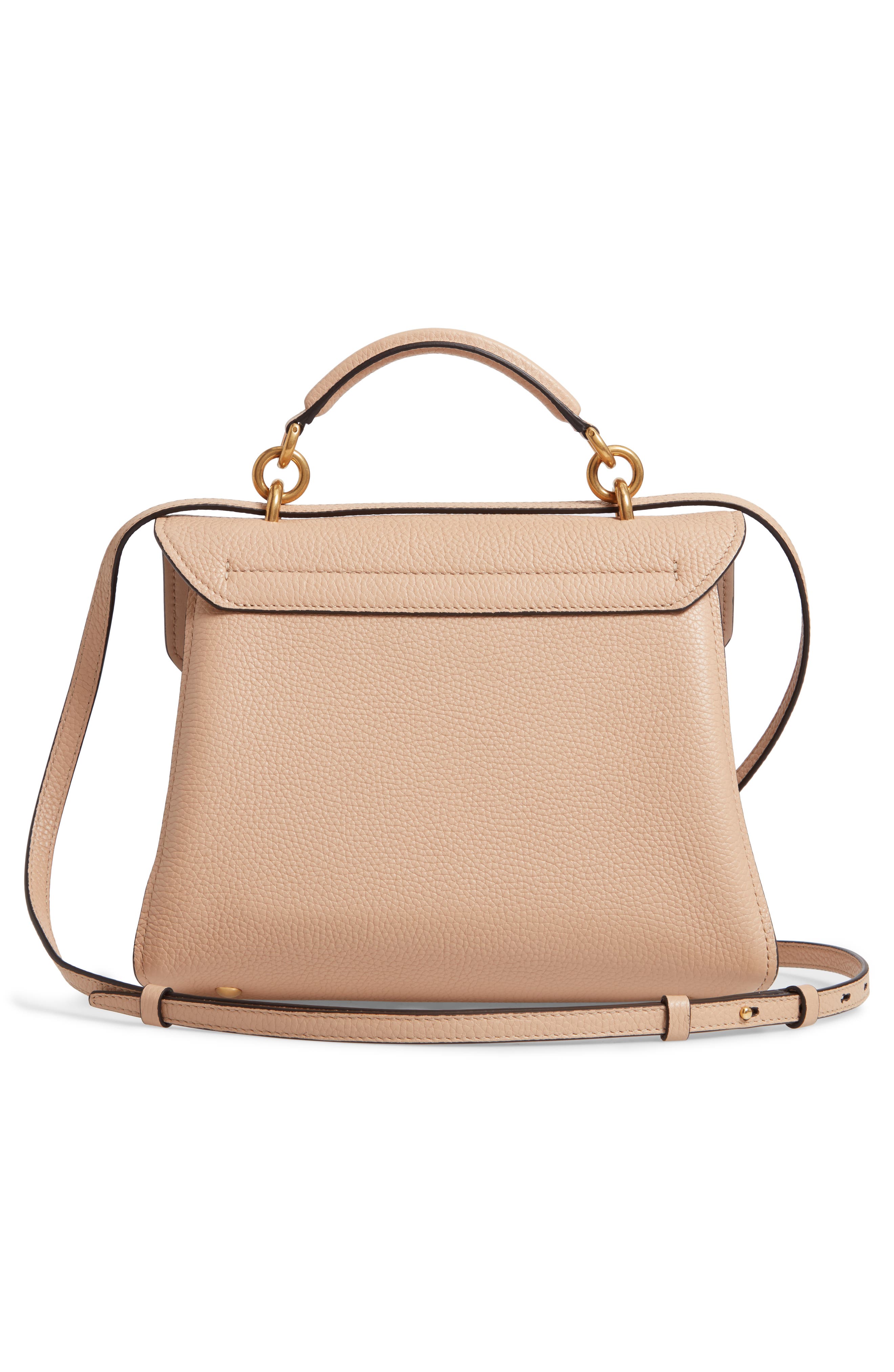 FERRAGAMO Salvatore Ferragamo Small Margot Leather Top Handle Bag, Alternate, color, 