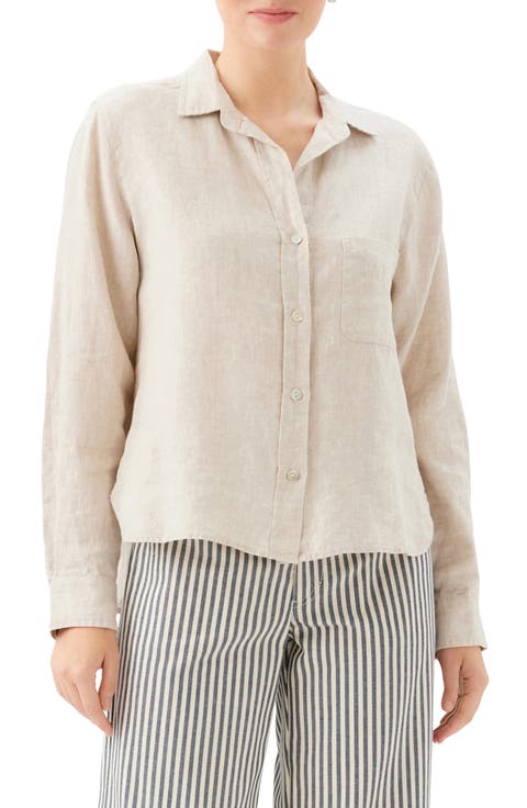 Linen Button-Up Shirt