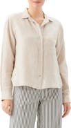 Karen Kane Linen Button-Up Shirt