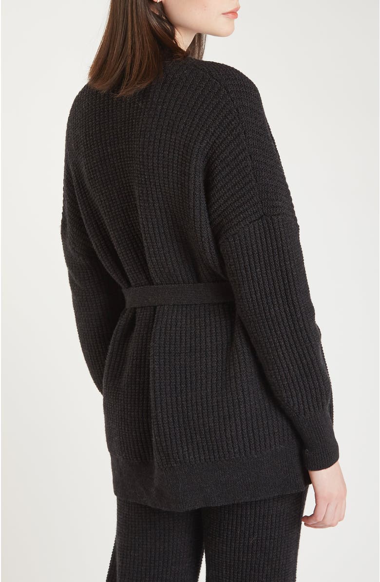 oyun Waffle Cocoon Cardigan, Alternate, color, 