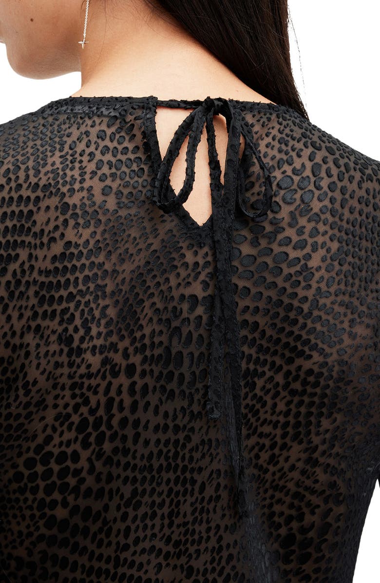 AllSaints Jada Sheer Top, Alternate, color,