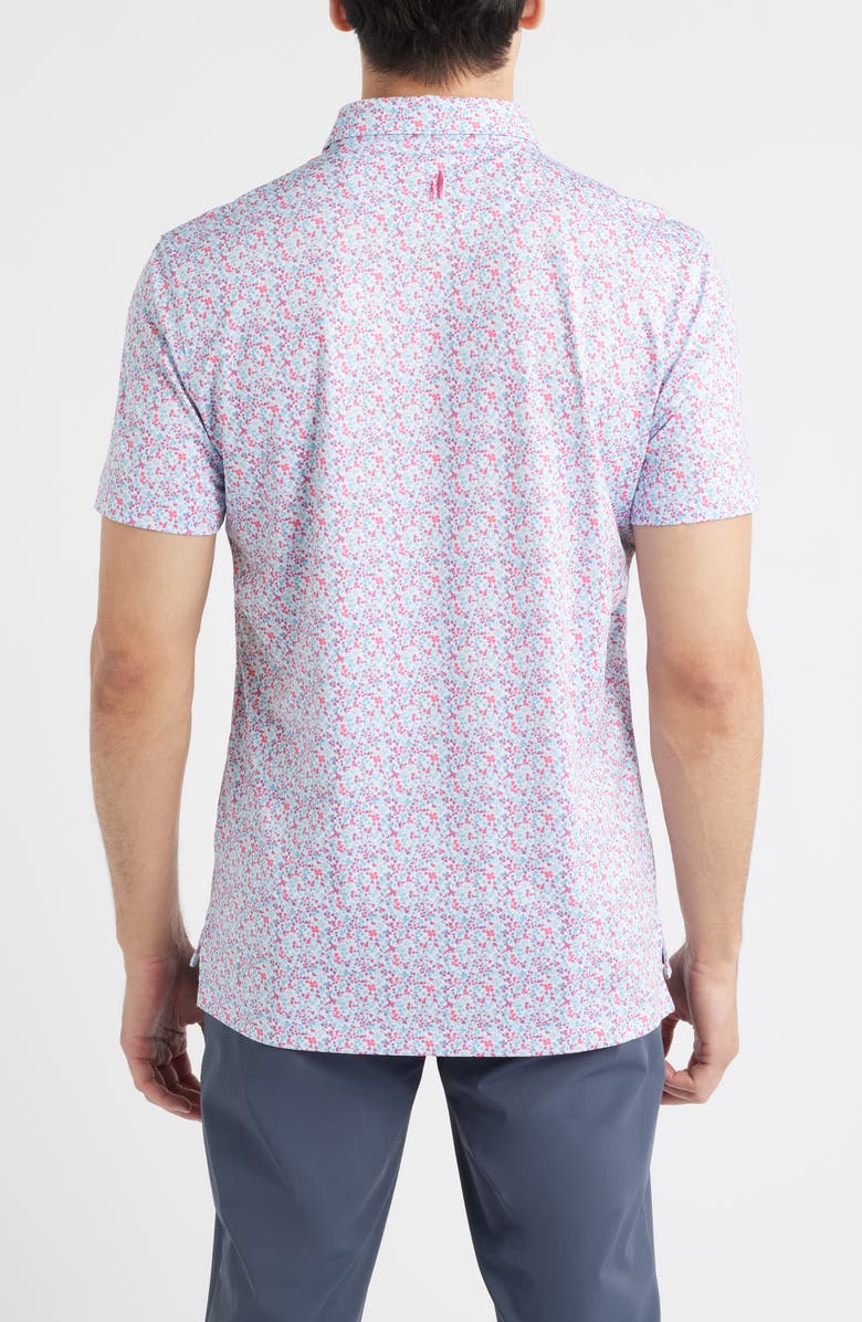 johnnie-O Charmer Floral Performance Jersey Polo, Alternate, color,