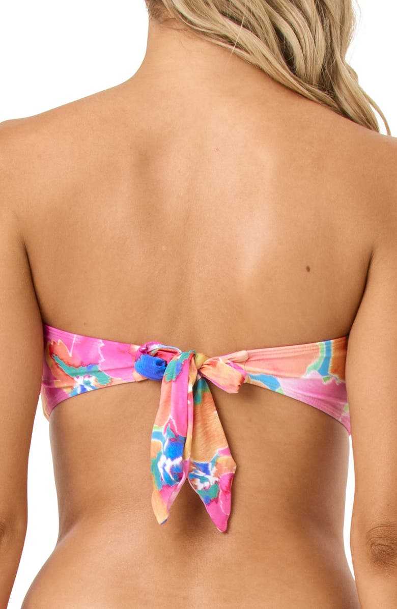LSPACE Jasper Bandeau Bikini Top, Alternate, color, Flower Play