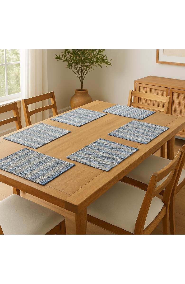 C&F Home Denim Rag Tabletop, Alternate, color, Blue