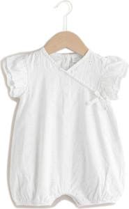 NEXT Eyelet Embroidered Wrap Romper