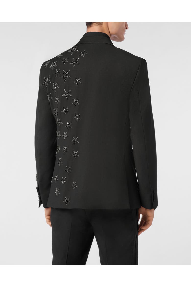 Wool Blazer Lord Fit Stars Men, Alternate, color, black