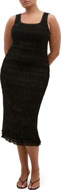 City Chic Emelia Smocked Midi Dress