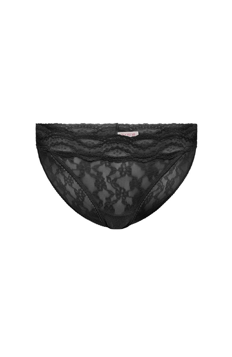 Adore Me Maud Bikini Panties, Alternate, color, Black