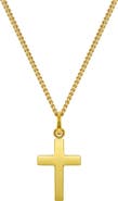 Vincero Sterling Silver Cross Pendant Necklace