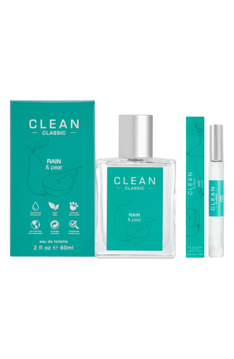 CLEAN Classic Rain & Pear Eau de Toilette Spray & Rollerball, Main, color, 