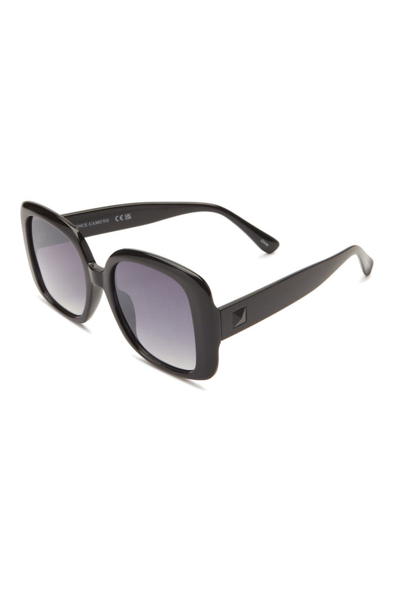 44mm Square Sunglasses, Alternate, color, BLACK