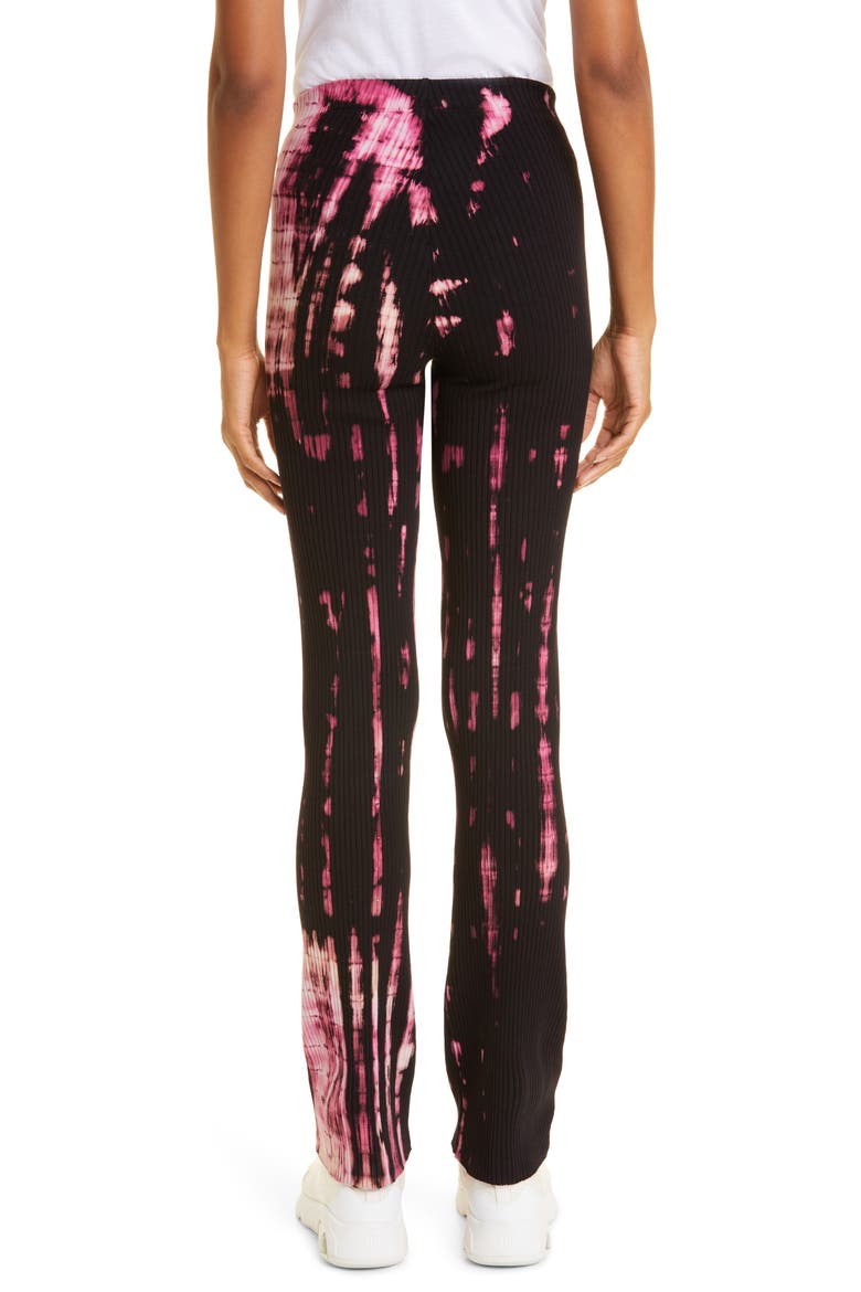 The Ibiza Rib Knit Stretch Cotton Pants, Alternate, color, LYCHEE STRIPE