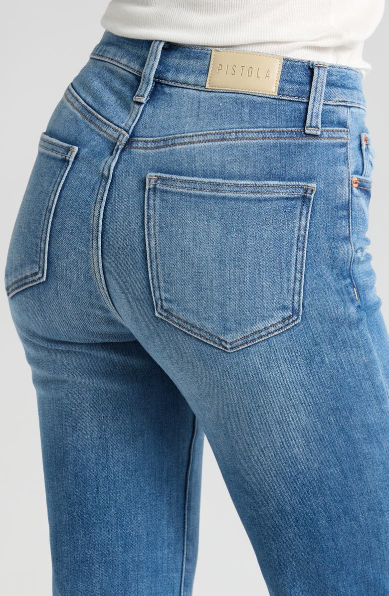 Pistola Monroe High Waist Crop Cigarette Jeans, Alternate, color, Skyline