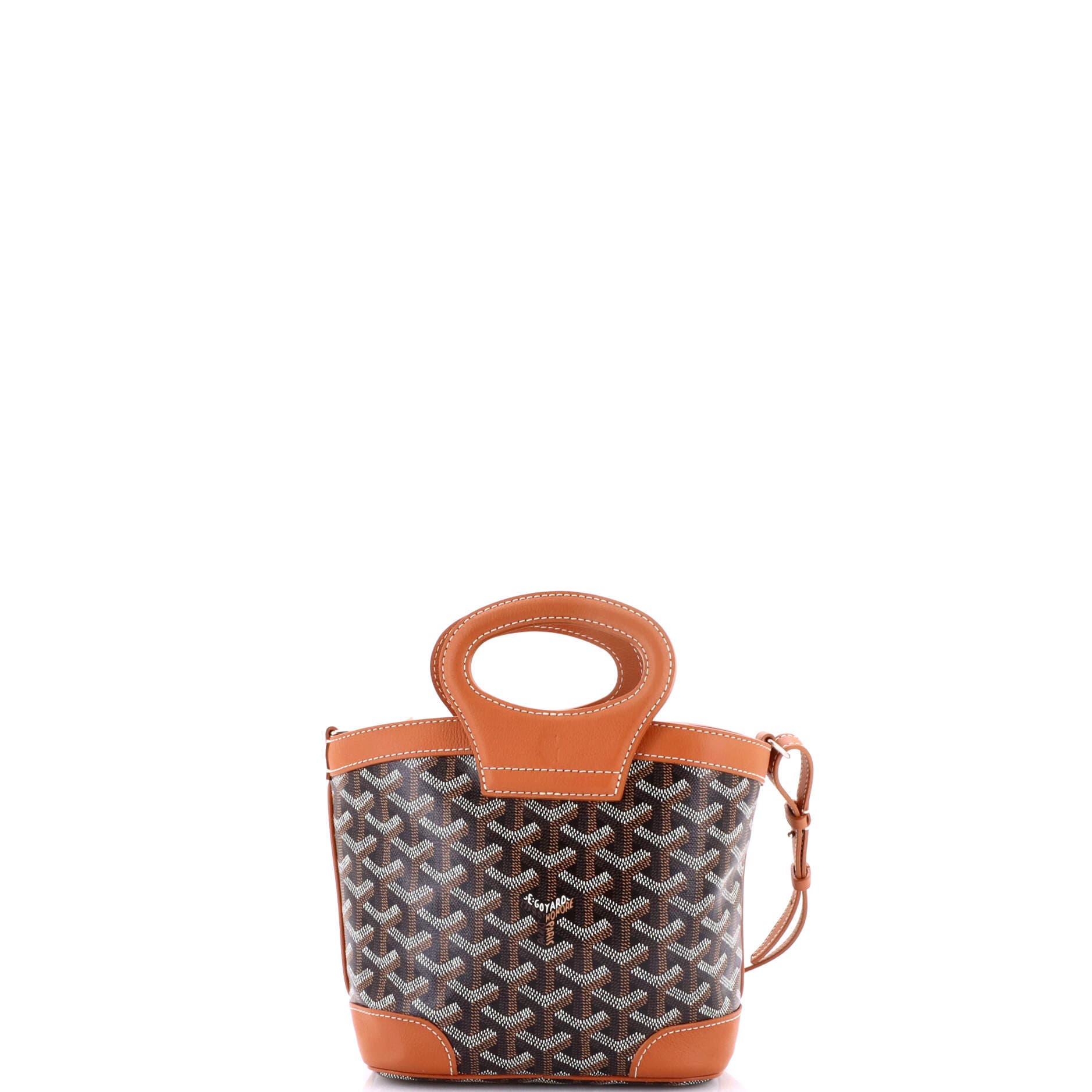 Pre-Owned Goyard Beluga Bag Coated Canvas Mini, Alternate, color, Brown