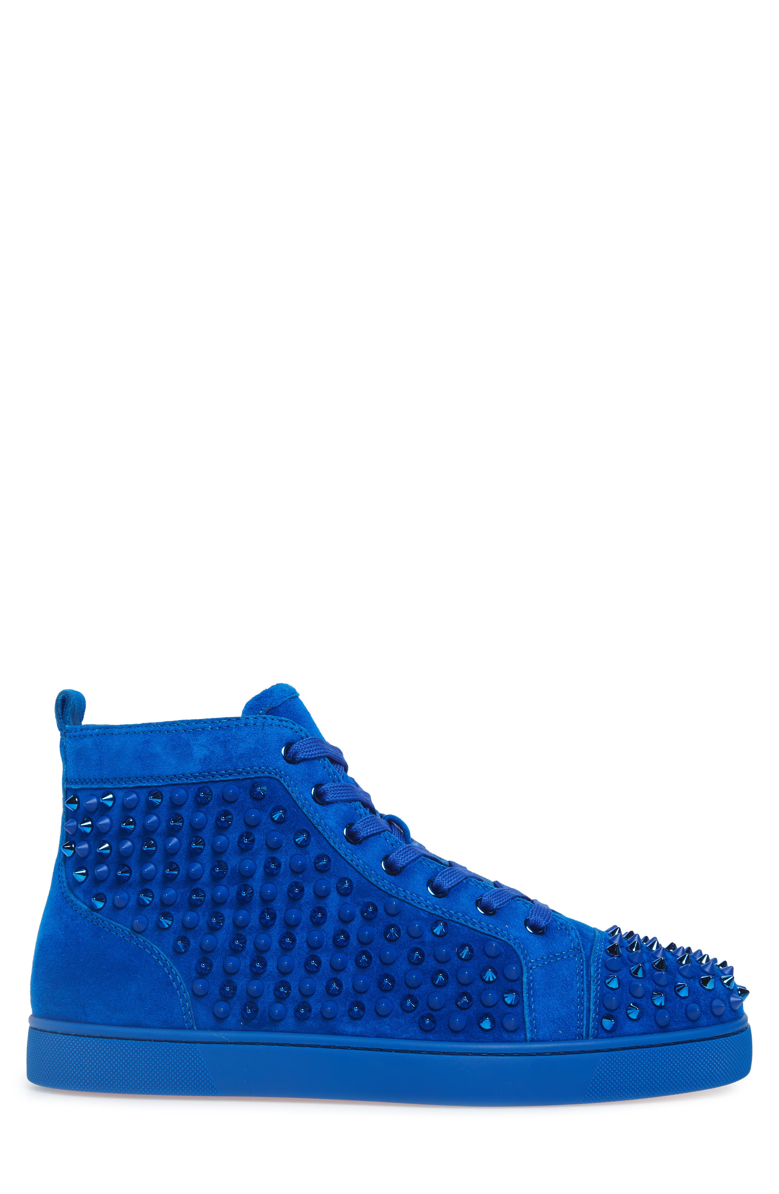 Christian Louboutin Louis Spikes High Top Sneaker, Alternate, color, 